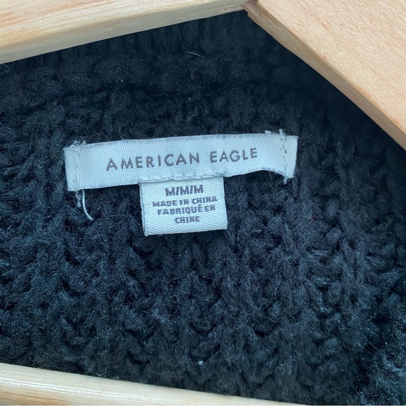 AMERICAN EAGLE | Black chunky knit sweater - Picture 4 of 6